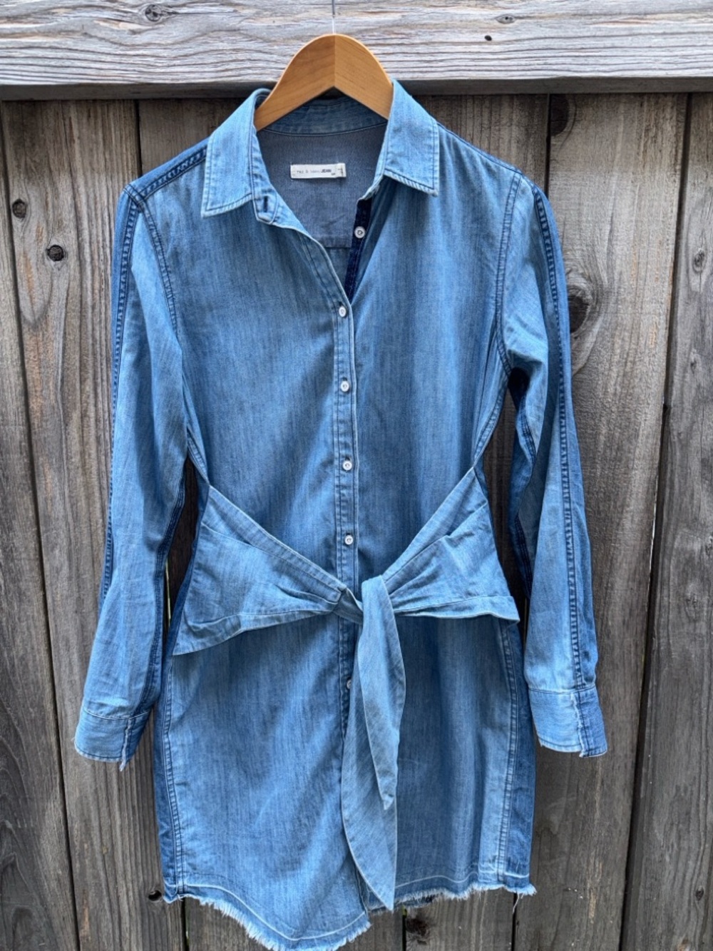 Rag and Bone Indigo Denim Destroyed Sadie Dress Size Small - Picture 9 of 10